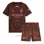 Camiseta Manchester City Portero 1ª Equipacion del Nino 2024-2025