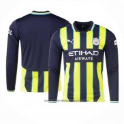 Camiseta Manchester City 2ª Equipacion del Manga Larga 2024-2025