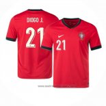 Camiseta Portugal Jugador Diogo J. 1ª Equipacion del 2024