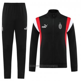 Chandal de Chaqueta del AC Milan Nino 2023-2024 Negro