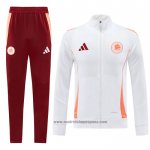 Chandal de Chaqueta del Roma 2024-2025 Blanco