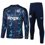 Chandal de Sudadera del Chelsea 2024-2025 Azul Oscuro