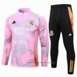 Chandal de Sudadera del Real Madrid Dragon 2024-2025 Rosa