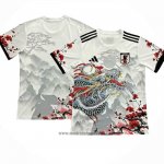 Tailandia Camiseta Japon Dragon 2024-2025 Blanco Gris