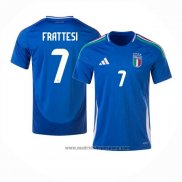 Camiseta Italia Jugador Frattesi 1ª Equipacion del 2024-2025