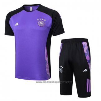 Chandal del Alemania Manga Corta 202024-2025 Purpura - Pantalon Corto