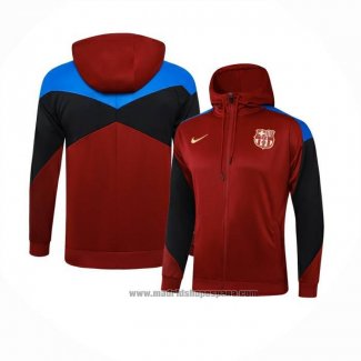 Chaqueta con Capucha del Barcelona 2024-2025 Rojo