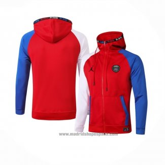 Chaqueta con Capucha del Paris Saint-Germain 2020-2021 Rojo