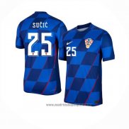 Camiseta Croacia Jugador Sucic 2ª Equipacion del 2024