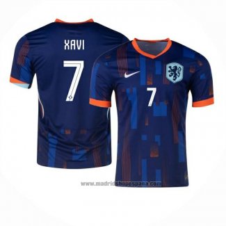 Camiseta Paises Bajos Jugador Xavi 2ª Equipacion del 2024-2025