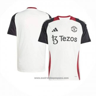 Camiseta de Entrenamiento Manchester United 2024-2025 Blanco