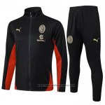 Chandal de Chaqueta del AC Milan 2024-2025 Negro