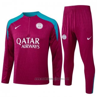 Chandal de Sudadera del Paris Saint-Germain 2024-2025 Purpura