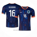 Camiseta Paises Bajos Jugador Veerman 2ª Equipacion del 2024-2025