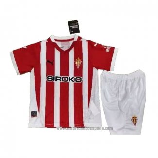 Camiseta Sporting de Gijon 1ª Equipacion del Nino 2024-2025