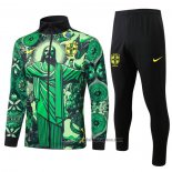 Chandal de Chaqueta del Brasil Jesus 2024-2025 Verde