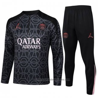 Chandal de Sudadera del Paris Saint-Germain Jordan Nino 2024-2025 Negro