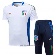 Chandal del Italia Manga Corta 2024-2025 Blanco - Pantalon Corto