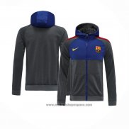 Chaqueta con Capucha del Barcelona 2020-2021 Gris