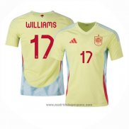 Camiseta Espana Jugador Williams 2ª Equipacion del 2024