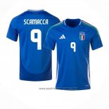 Camiseta Italia Jugador Scamacca 1ª Equipacion del 2024-2025