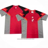 Camiseta Pre Partido del River 2024 Gris Rojo