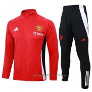 Chandal de Chaqueta del Manchester United Nino 202024-2025 Rojo