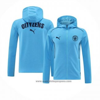 Chaqueta con Capucha del Manchester City 2024-2025 Azul