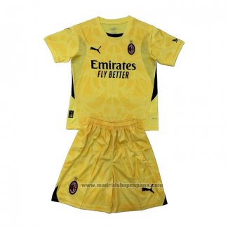 Camiseta AC Milan Portero 2ª Equipacion del Nino 2024-2025