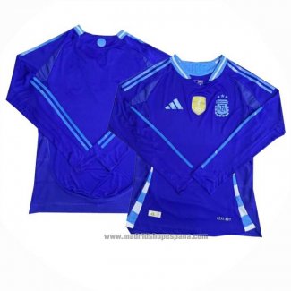 Camiseta Argentina 2ª Equipacion del Manga Larga 2024