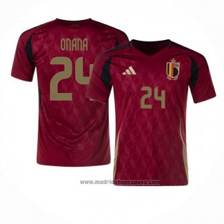 Camiseta Belgica Jugador Onana 1ª Equipacion del 2024