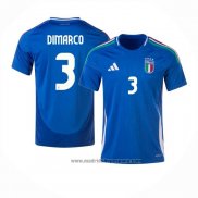 Camiseta Italia Jugador Dimarco 1ª Equipacion del 2024-2025