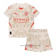 Camiseta Manchester City Portero 3ª Equipacion del Nino 2024-2025