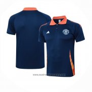 Camiseta Polo del Manchester United 2024-2025 Azul