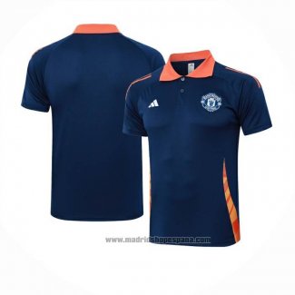 Camiseta Polo del Manchester United 2024-2025 Azul