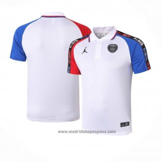 Camiseta Polo del Paris Saint-Germain Jordan 2020-2021 Blanco