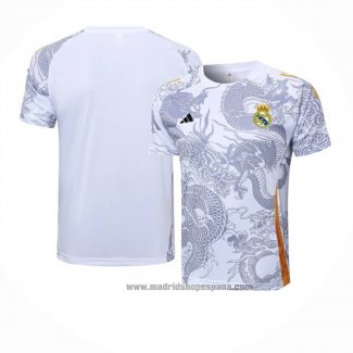 Camiseta de Entrenamiento Real Madrid Dragon 2024-2025 Blanco