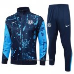 Chandal de Chaqueta del Chelsea 2024-2025 Azul Oscuro