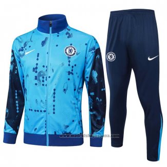 Chandal de Chaqueta del Chelsea Nino 2024-2025 Azul Claro