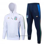 Chandal de Sudadera del Italia Nino 202024-2025 Blanco