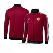 Chaqueta del Manchester United 2024-2025 Rojo Oscuro