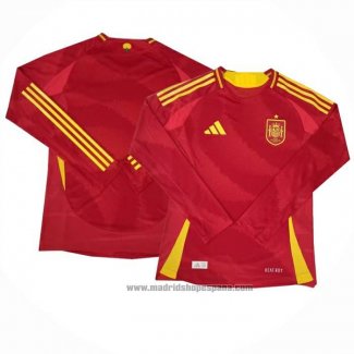 Camiseta Espana 1ª Equipacion del Manga Larga 2024