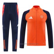 Chandal de Chaqueta del Manchester United Nino 2024-2025 Naranja