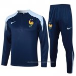 Chandal de Sudadera del Francia Nino 2024-2025 Azul