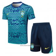 Chandal del Brasil Manga Corta 202024-2025 Verde - Pantalon Corto