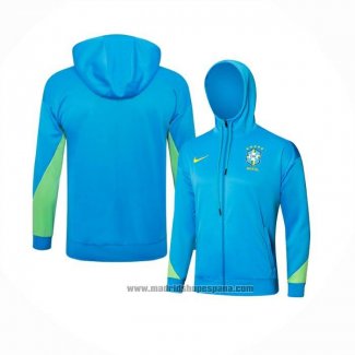 Chaqueta con Capucha del Brasil 2024-2025 Azul