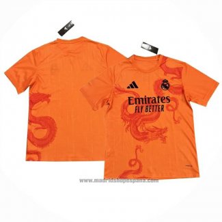 Tailandia Camiseta Real Madrid Dragon 2024-2025 Naranja