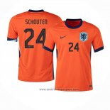 Camiseta Paises Bajos Jugador Schouten 1ª Equipacion del 2024-2025