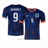 Camiseta Paises Bajos Jugador Weghorst 2ª Equipacion del 2024-2025