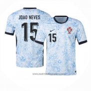 Camiseta Portugal Jugador Joao Neves 2ª Equipacion del 2024